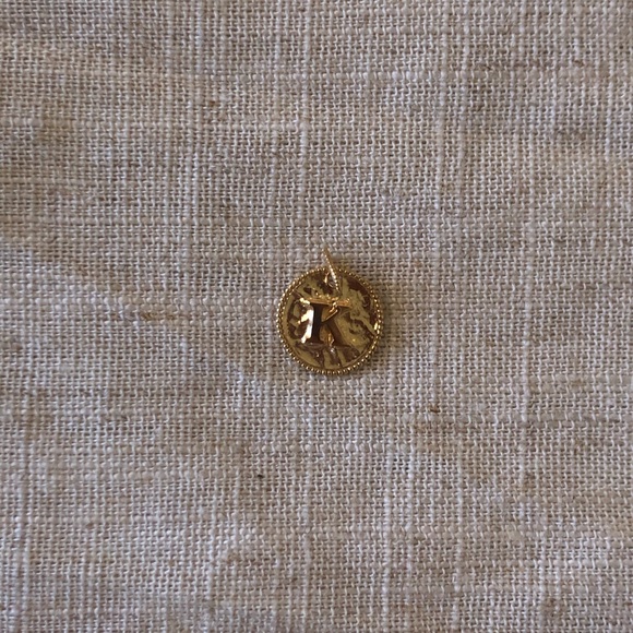 Sézane 9-Carat Gold Sara Pendant || “K” - Picture 5 of 10